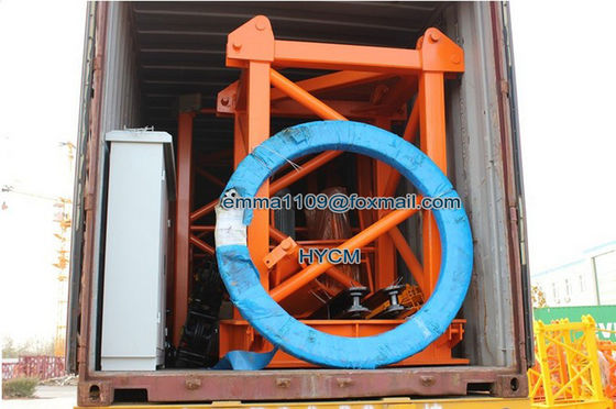 60 متر جرثقیل برج صعود هیدرولیکی QTZ80-8tons هزینه بار