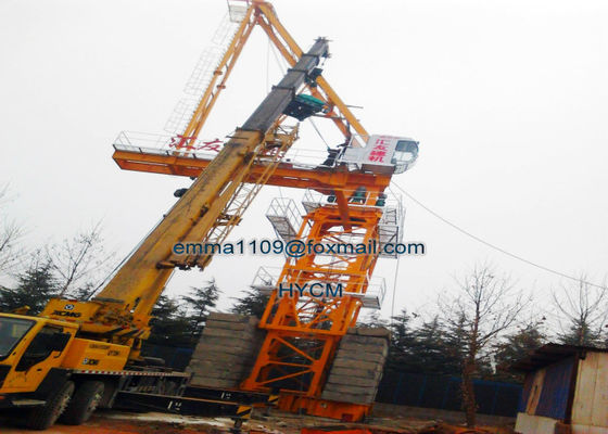 16t ساختمان Luffing برج جرثقیل D6029 مدل 60M Jib بزرگ 2.9t بار آخر