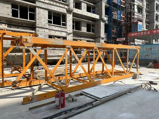6515 8T STT153 جرثقیل برج استفاده شده با 65m کار Jib و 60m ارتفاع