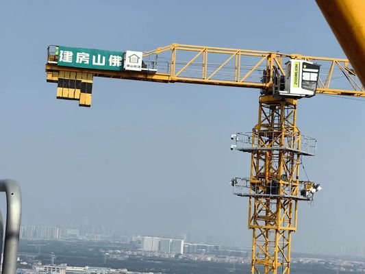 6515 10t استفاده شده برج جرثقیل با 65m Jib بوم و 46m ارتفاع آزاد مدل QTZ160