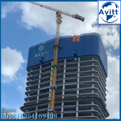 4t QTZ50 ((PT5010) جرثقیل برج مسطح برای ساخت املاک