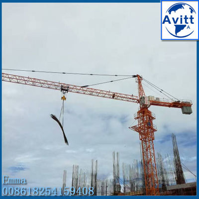 QTZ160 65M جرثقیل برج جیب 10t بار پروژه های ساختمانی ماشین آلات