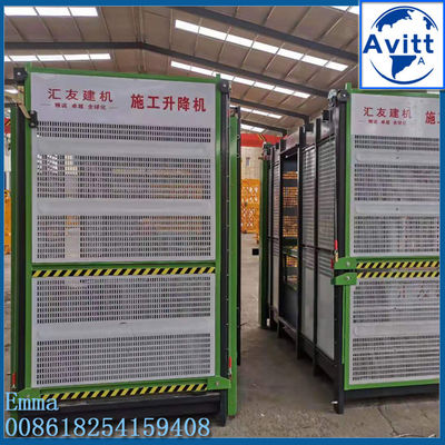 ارتفاع بالا SC200 2000kg مواد ساختمانی بلند کردن هولینگ آسانسور قفس