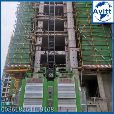 1-4t Rack Pinion ساخت و ساز Lift Ascender Mast Section نوع صعود