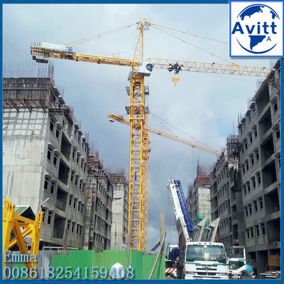 10 تن جرثقیل برج QTZ125 6018 2 * 3M L68 قطعات استخر پوتین صرفه جویی در هزینه های کانتینر