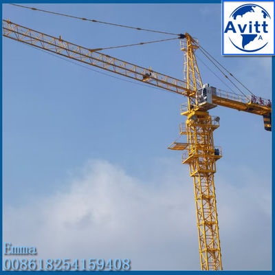 8t Topkit سر برج جرثقیل TC5015 50M بازوی کار برای ساختمان های 80 متر